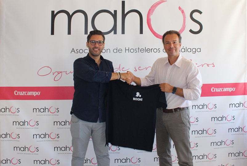 Acuerdo entre Booh food Málaga y asociación de hosteleros